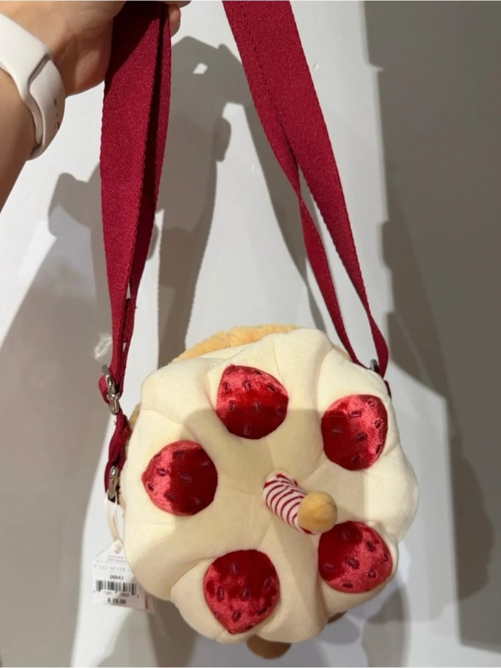 NWT- Jellycat Authentic Amuseables Birthday Cake Plush Shoulder Bag